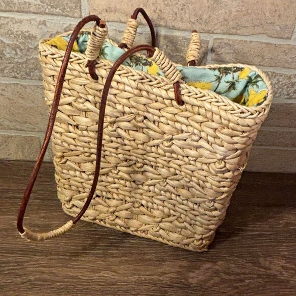 Zara Basic Collection Woven Rattan Wicker‎ Purse Beach Themed - Picture 4 of 7